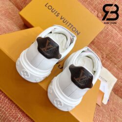 Giày Louis Vuitton Time Out White Adjustable Velcro Straps Siêu Cấp