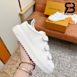 Giày Louis Vuitton Time Out White Adjustable Velcro Straps Siêu Cấp