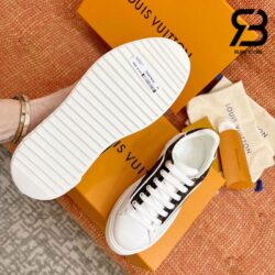 Giày Louis Vuitton Time Out White Cacao Brown Siêu Cấp