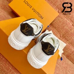 Giày Louis Vuitton Time Out White Cacao Brown Siêu Cấp