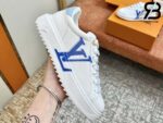 Giày Louis Vuitton Time Out White Chữ Xanh Siêu Cấp