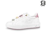Giày Louis Vuitton Time Out White Gót Hồng Siêu Cấp