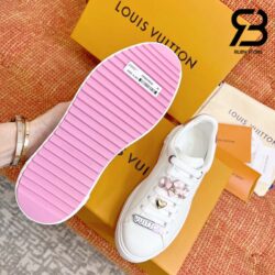 Giày Louis Vuitton Time Out White Gót Hồng Siêu Cấp