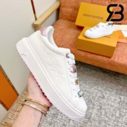 Giày Louis Vuitton Time Out White Gót Hồng Siêu Cấp