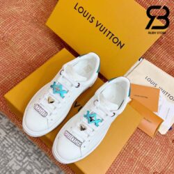 Giày Louis Vuitton Time Out White Gót Xanh Siêu Cấp