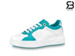 Giày Louis Vuitton Time Out White Green Vert D'Eau Siêu Cấp