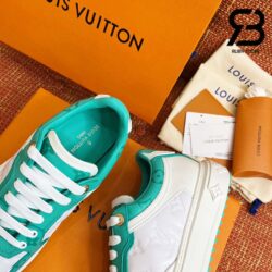 Giày Louis Vuitton Time Out White Green Vert D'Eau Siêu Cấp