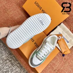 Giày Louis Vuitton Time Out White Vert D'Eau Green Siêu Cấp