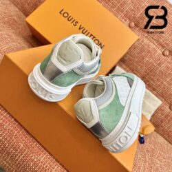 Giày Louis Vuitton Time Out White Vert D'Eau Green Siêu Cấp