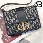 Túi Dior 30 Montaigne Bag Blue Oblique Jacquard Best Quality