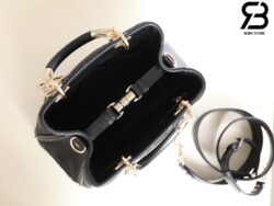 Túi Lady Dior 95.22 Small Bag Đen Macrocannga Calfskin Best Quality