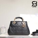 Túi Lady Dior 95.22 Small Bag Đen Macrocannga Calfskin Best Quality