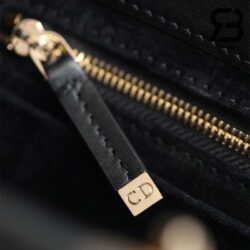 Túi Lady Dior 95.22 Small Bag Đen Macrocannga Calfskin Best Quality