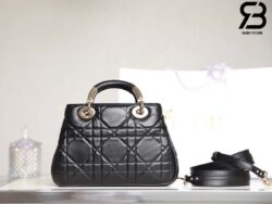 Túi Lady Dior 95.22 Small Bag Đen Macrocannga Calfskin Best Quality