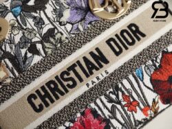 Túi Dior Medium Lady D-Lite Bag Multicolor Mille Fleurs Embroidery Best Quality
