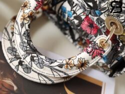 Túi Dior Medium Lady D-Lite Bag Multicolor Mille Fleurs Embroidery Best Quality