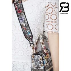 Túi Dior Medium Lady D-Lite Bag Multicolor Mille Fleurs Embroidery Best Quality