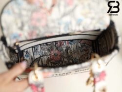 Túi Dior Medium Lady D-Lite Bag Multicolor Mille Fleurs Embroidery Best Quality