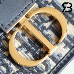 Túi Dior Small 30 Montaigne Bag Blue Oblique Jacquard Best Quality