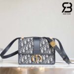 Túi Dior Small 30 Montaigne Bag Blue Oblique Jacquard Best Quality