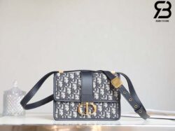 Túi Dior Small 30 Montaigne Bag Blue Oblique Jacquard Best Quality