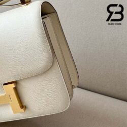 Túi Hermes Constance 24 Trắng Kem Craie Epsom Khóa Vàng Khâu Tay Best Quality