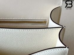 Túi Hermes Constance 24 Trắng Kem Craie Epsom Khóa Vàng Khâu Tay Best Quality