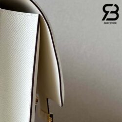 Túi Hermes Constance 24 Trắng Kem Craie Epsom Khóa Vàng Khâu Tay Best Quality