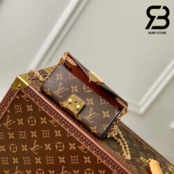 Túi LV Bitsy Pouch On Chain Monogram Nâu Best Quality