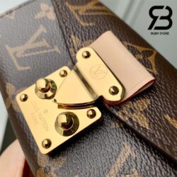 Túi LV Bitsy Pouch On Chain Monogram Nâu Best Quality