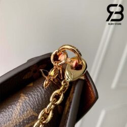 Túi LV Bitsy Pouch On Chain Monogram Nâu Best Quality