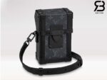Túi LV Vertical Trunk Wearable Wallet Monogram Eclipse Đen Best Quality