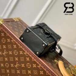 Túi LV Vertical Trunk Wearable Wallet Monogram Eclipse Đen Best Quality