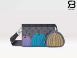Túi LV x YK Gaston Wearable Wallet Monogram Eclipse Reverse Pumpkin Best Quality