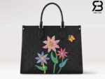 Túi LV x YK Onthego MM Monogram Empreinte Đen Flower Best Quality