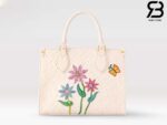 Túi LV x YK Onthego PM Flower Quartz Monogram Empreinte Best Quality