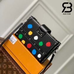 Túi LV x YK Petite Malle Đen Taurillon Multicolor Dots Best Quality