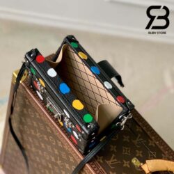 Túi LV x YK Petite Malle Đen Taurillon Multicolor Dots Best Quality