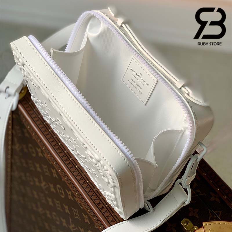 Túi LV Handle Soft Trunk Bag Trắng Optic Calfskin Best Quality