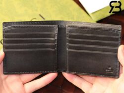 Ví Gucci Kingsnake Print GG Supreme Bi-Fold Wallet Beige Best Quality