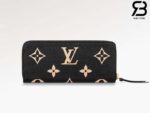 Ví LV Clémence Wallet Monogram Empreinte Bicolor Đen Be Best Quality