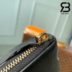 Ví LV Clémence Wallet Monogram Empreinte Bicolor Đen Be Best Quality