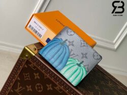 Ví Slender LV x YK Wallet Monogram Eclipse Reverse Pumpkin Best Quality