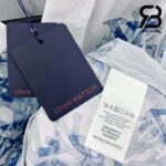 Áo LV Graphic Short-Sleeved Cotton Shirt Monogram Aquagarden Best Quality