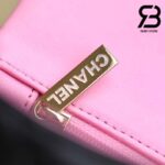 Túi Chanel Rectangular Flap With Top Handle Black Pink Lambskin LGHW 20CM Best Quality