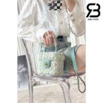 Túi Chanel Small Vanity Case Blue Tweed Lambskin 12CM Best Quality