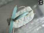 Túi Chanel Small Vanity Case Blue Tweed Lambskin 12CM Best Quality