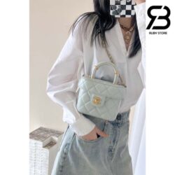 Túi Chanel Small Vanity Case Light Blue Lambskin 12CM Best Quality