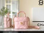 Túi Chanel Small Vanity Case Light Pink Lambskin 12CM Best Quality