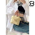 Túi Chanel Small Vanity Case Light Yellow Lambskin 12CM Best Quality